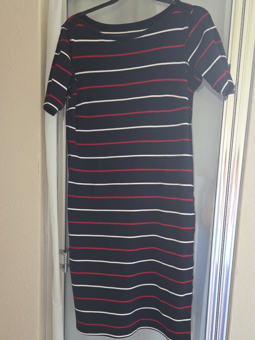 Talbots Navy Stripe Soft Cotton Dress. Women Size Small. - Picture 7 of 7